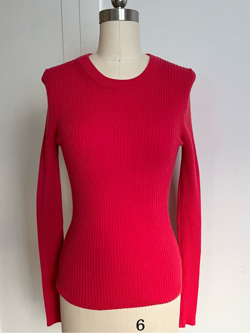 Gap Red Ribbed Sweater